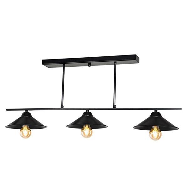 Pipe Plafonyer Led Avize 100 Cm 12li Boru Siyah ve Sarkıt Avize - Image 1
