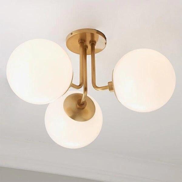 Rsylight 3'lü Modern Eskitme Kaplama Plafonyer ve  Camlı Plafonyer - Image 1