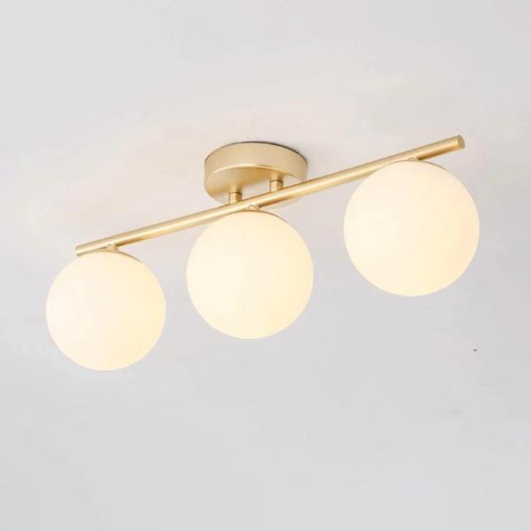 Rsylight 3'lü Modern Eskitme Kaplama Sıralı Camlı Avize ve Sarkıt Avize - Image 1