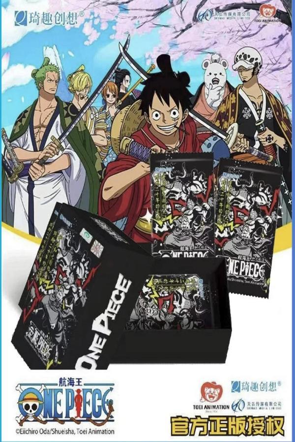 Bandai One Piece Card Game Black Box 10 Booster Pack Japonca Wano Country 30 Kart - Image 1