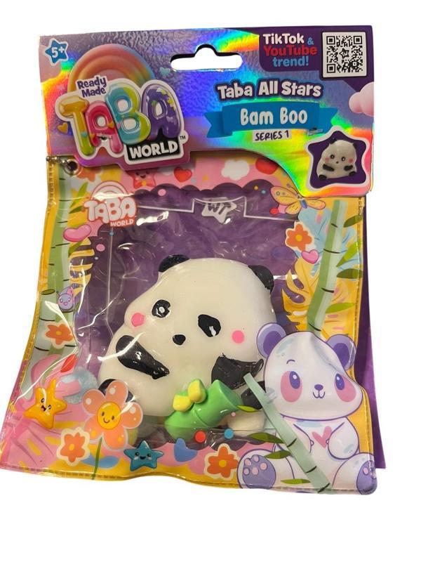 Taba World Bam Boo Panda Squishy Oyuncak Seri 1 Glow In The Dark Pom Pomlu - Image 1