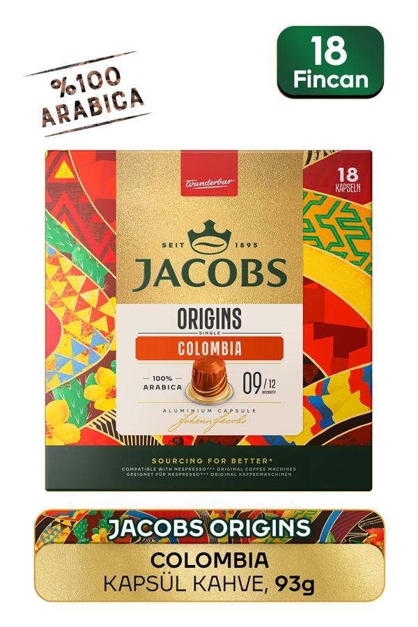 Jacobs Origins Colombia Nespresso Uyumlu Alüminyum Kapsül Kahve 18'li - Image 1