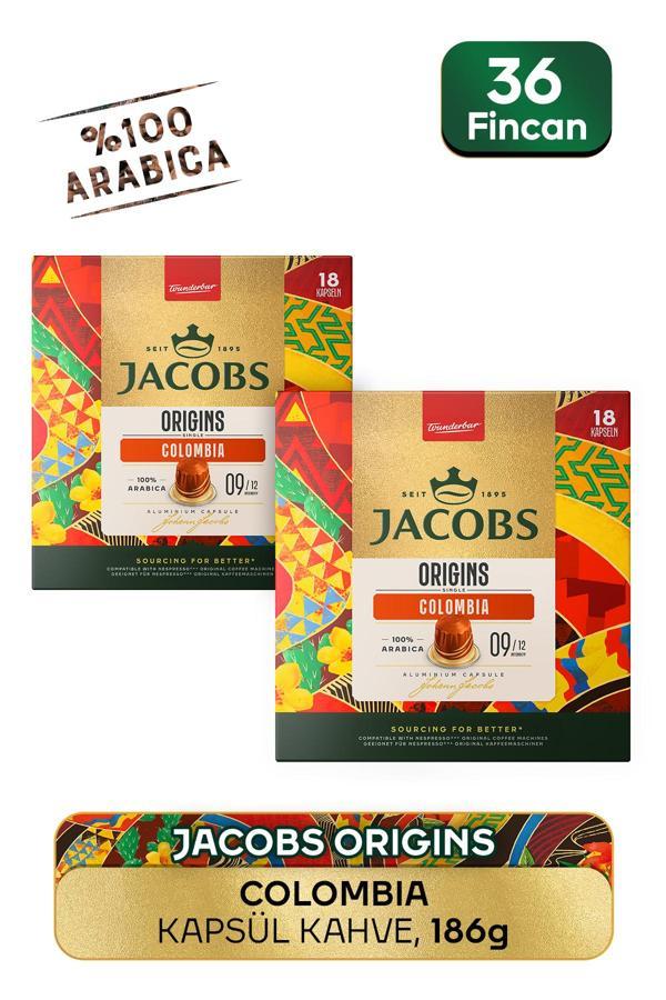 Jacobs Origins Colombia Nespresso Uyumlu Alüminyum Kapsül Kahve 36 Kapsül - Image 1