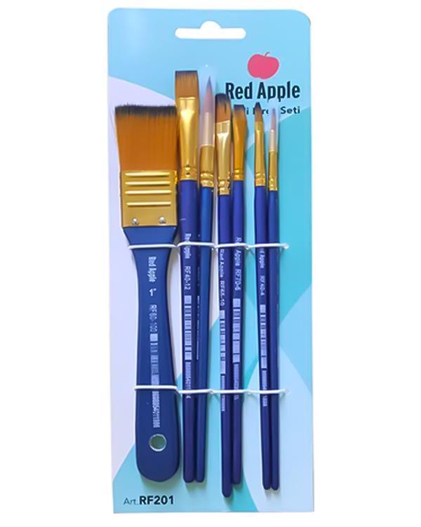 Red Apple Zemin Fırçalı 7li Fırça Seti RF201 - Image 1