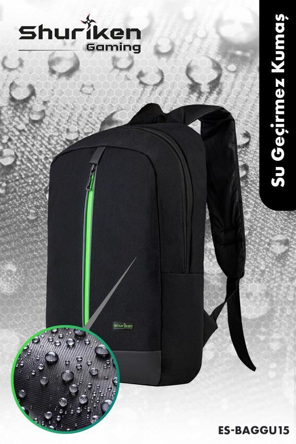 Shuriken Es-Baggu15 15.6" Gaming ,Seyahat Laptop Sırt Çantası - Image 1