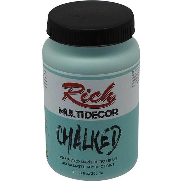 Supertrend Multi Decor Chalked Akrilik Boya 250 cc. 4546 RETRO MAVİ - Image 1