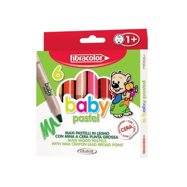 Supertrend Baby Pastel 1+ Yaş Bebekler İçin Kalın Pastel Kalem 6 Renk - Image 1