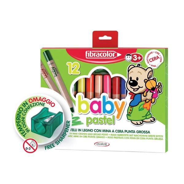 Supertrend Baby Pastel 1+ Yaş Bebekler İçin Kalın Pastel Kalem 12 Renk - Image 1