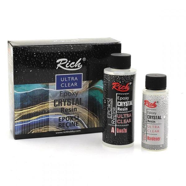 Supertrend Crystal Resin Transparan Şeffaf Kristal Epoksi Reçine Seti 180 cc. - Image 1