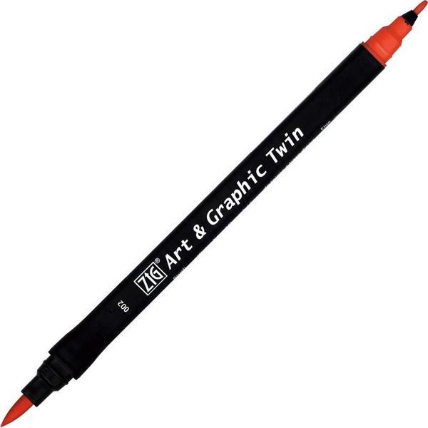 Supertrend Art & Graphic Twin Marker Çizim Kalemi 2 Red - Image 1