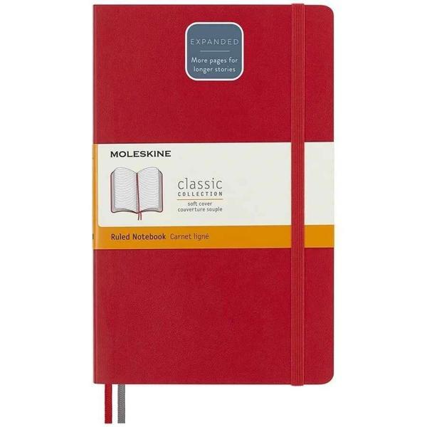 Supertrend LG Yumuşak Kapak Çizgili Defter L Boy 13x21 cm. 400 Sayfa Scarlet Kırmızı - Image 1