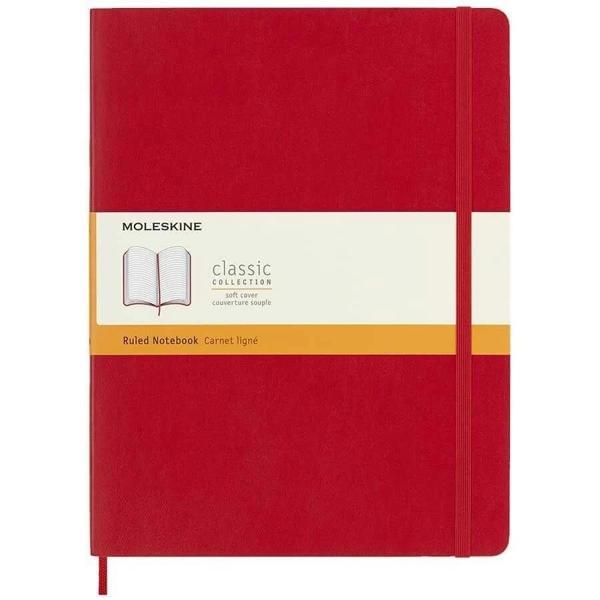 Supertrend Yumuşak Kapak Çizgili Defter XL Boy 19x25 cm. 192 Sayfa Scarlet Kırmızı - Image 1
