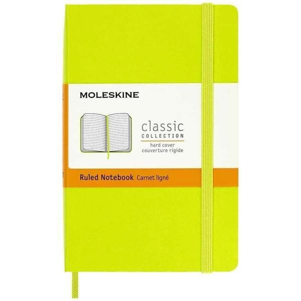 Supertrend Sert Kapak Çizgili Defter Cep Boy 9x14 cm. 192 Sayfa Limon Yeşili - Image 1