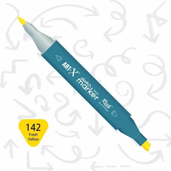 Supertrend Supertrend Sketch Marker Duo Çift Uçlu Marker Kalem 142 Fresh Yellow - Image 1