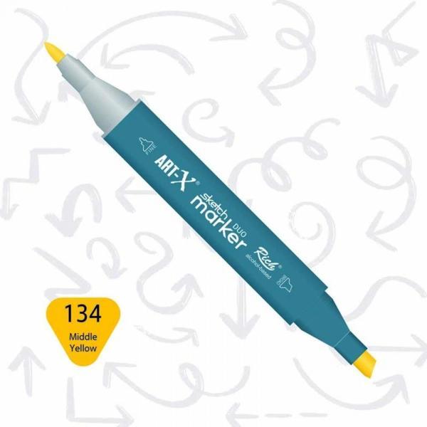 Supertrend Supertrend Sketch Marker Duo Çift Uçlu Marker Kalem 134 Middle Yellow - Image 1