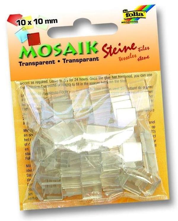 Supertrend Transparan Mozaik Taşı 10x10 mm. 190 Adet BEYAZ - Image 1