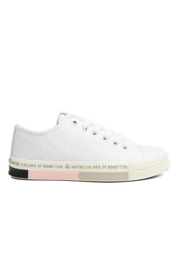 Benetton® | BN-70017 - 3374 Beyaz Pudra - Kadın Spor Ayakkabı - Image 1