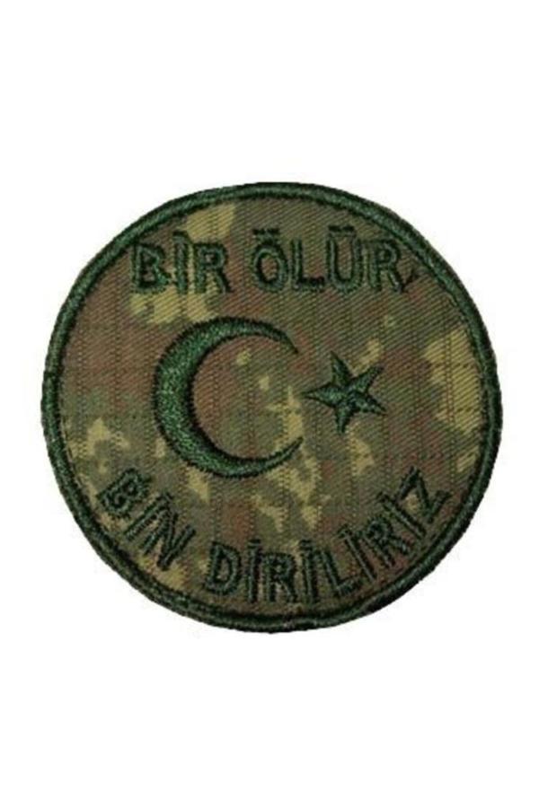 Nakış Patch Bir Ölür Bin Diriliriz TSK - Image 1