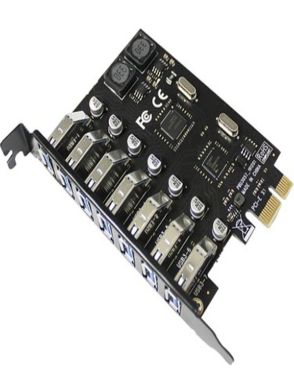 Pci-E Express 7 Port USB 3.0 Hub Çoklayıcı Çoğaltıcı Çevirici - Image 1