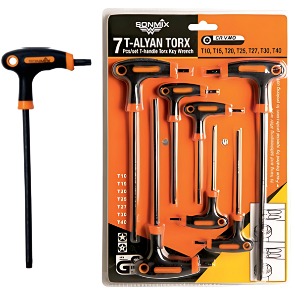 SONMİX T SAPLI TORX ALLEN TAKIMI 7 PARÇA - Image 1