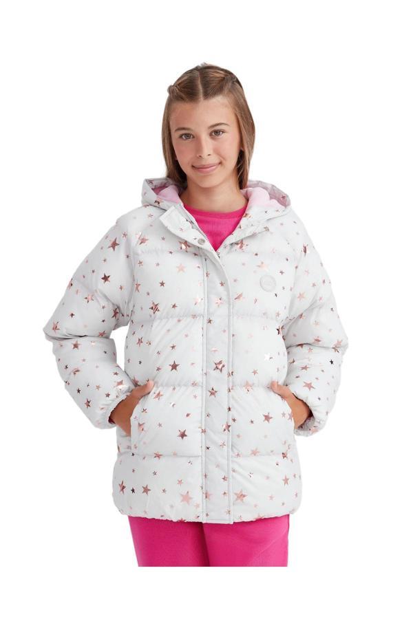 Skechers Sk232042 G Outerwear Padded Jacket Gri Kız Çocuk Mont - Image 1