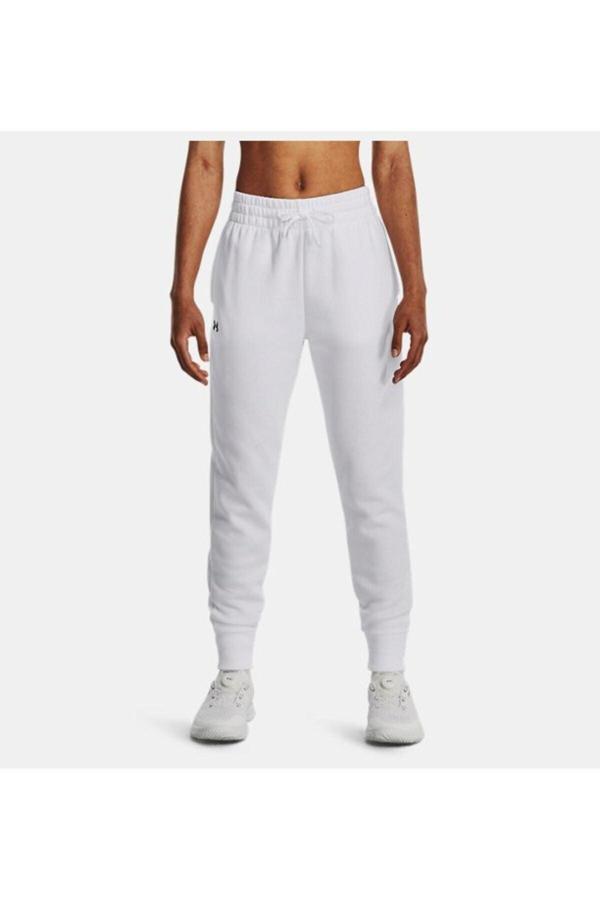 Under Armour Beyaz Kadın Eşofman Altı 1379438-100 Ua Rival Fleece Jogger - Image 1