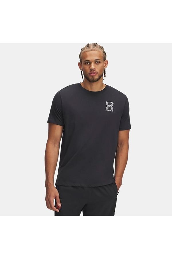 Under Armour Run 96 Sleeve Erkek Gri Koşu T-Shirt - Image 1
