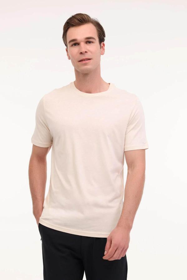 Lumberjack Mb Ct110 Pm C Nk T-Sh 5Fx Bej Erkek T-Shirt A101952782 - Image 1