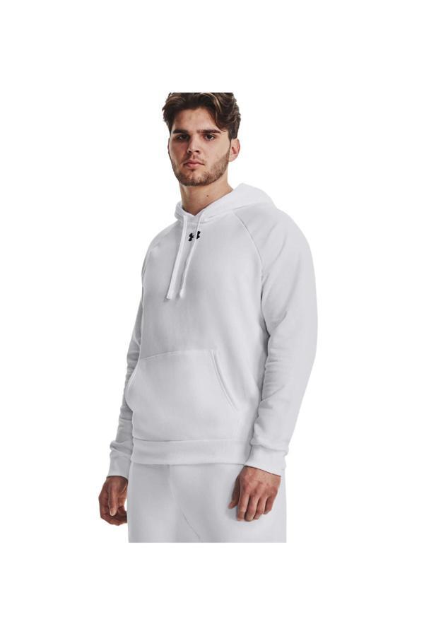 Under Armour 1379757 Ua Rival Fleece Hoodie Beyaz Erkek Ceket - Image 1