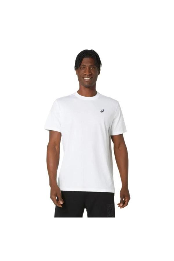 Asics Road Graphıc Ss Tee Erkek Beyaz Kısa Kollu Tshirt 2031F026-100 - Image 1