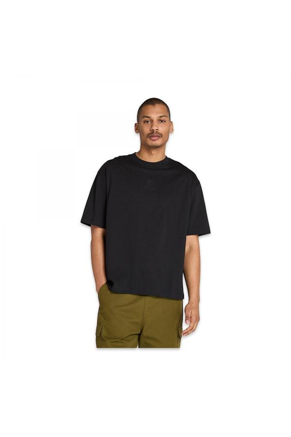 Timberland Tb0A5Mnt Hampthon Tonal Stack Logo Tee Siyah Erkek T-Shirt - Image 1