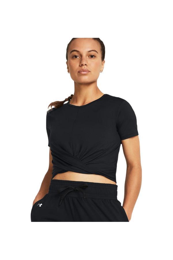 Under Armour 1383647 Motion Crossover Crop Siyah Kadın T-Shirt - Image 1