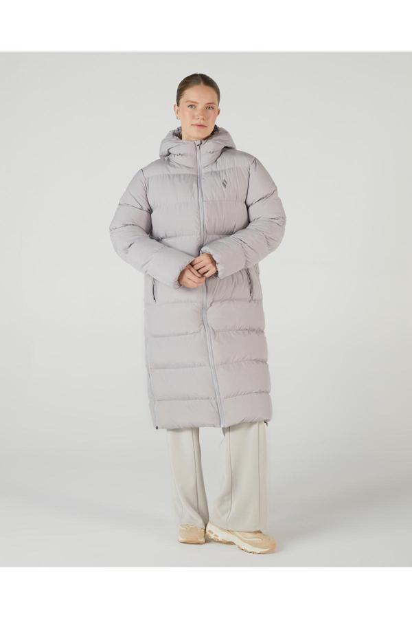 Skechers W Outerwear Puffer Jacket Kadın Gri Mont S242132-032 - Image 1