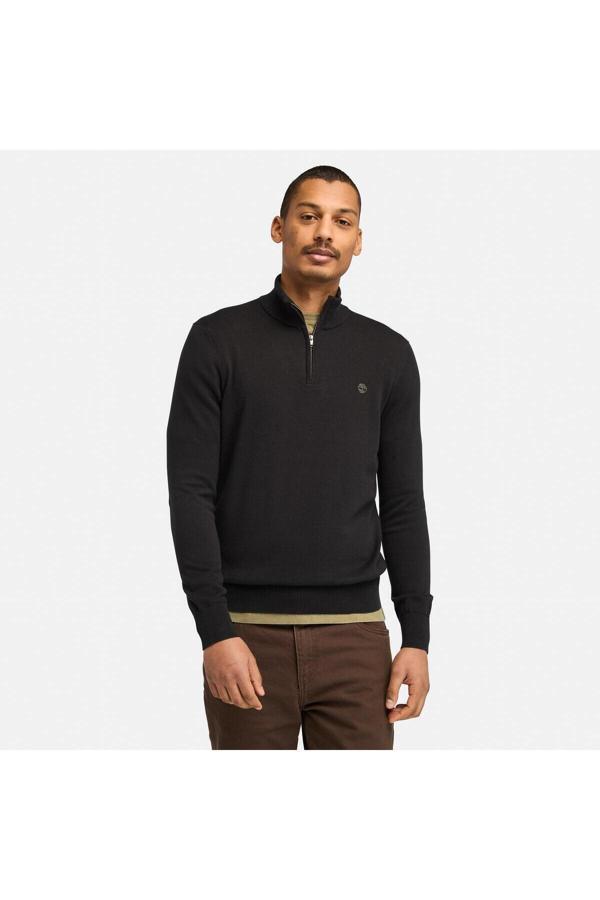 Timberland Wıllıams Rıver Cotton Yd 1/4 Zip Sweater - Image 1