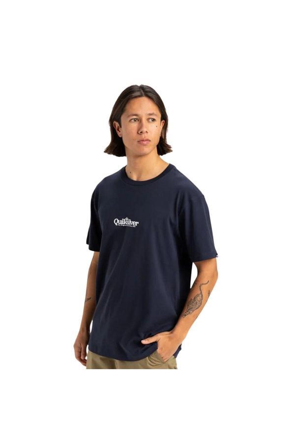 Quiksilver Fineline Erkek Mavi Tişört Erkek T-Shırt Eqyzt08062 - Image 1