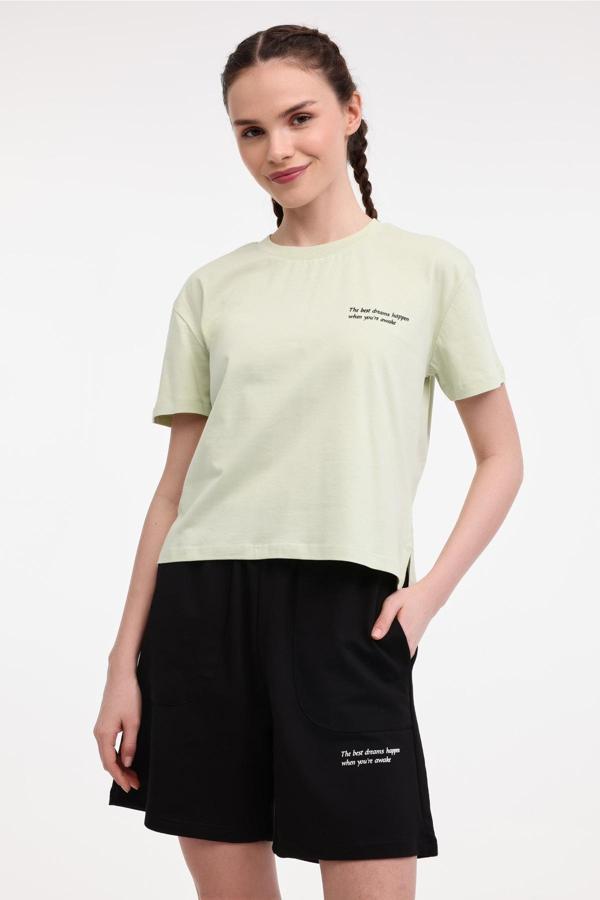 Lumberjack Wl Anna 11 5Fx Pastel Yesıl Kadın Kısa Kol T-Shirt - Image 1