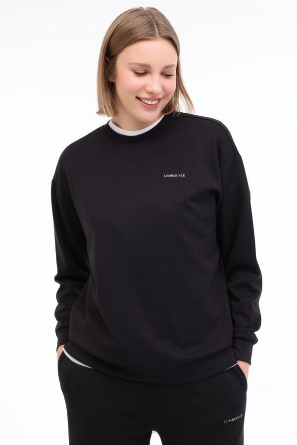 Lumberjack Wl Gaıl 16Bt230 5Fx Siyah Kadın Sweatshirt - Image 1