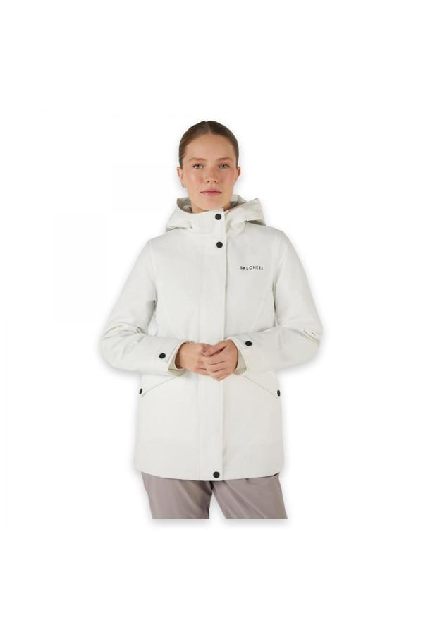 Skechers S242041 W Outerwear Padded Jacket Beyaz Kadın Mont - Image 1