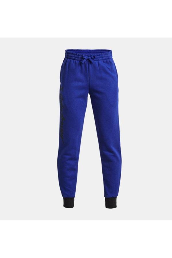Under Armour Erkek Çocuk Ua Rival Fleece Script Eşofman Altı 1379789-400 - Image 1