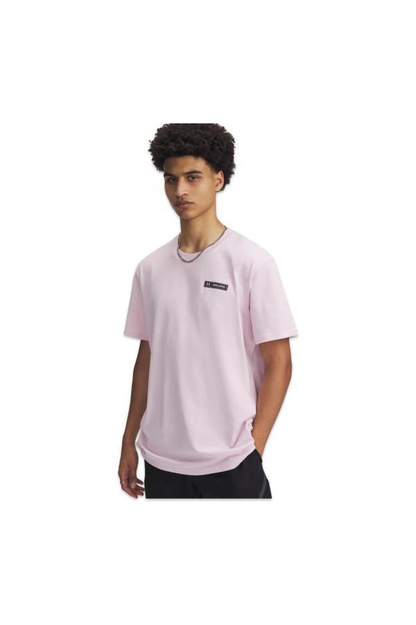 Under Armour 1382831 Ua Hw Armour Label Ss Pembe Erkek T-Shirt - Image 1