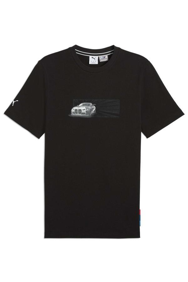 Puma 630624-01 Bmw Mms Car Graphic Tee Bmw Team Tişört Erkek T-Shirt Siyah - Image 1