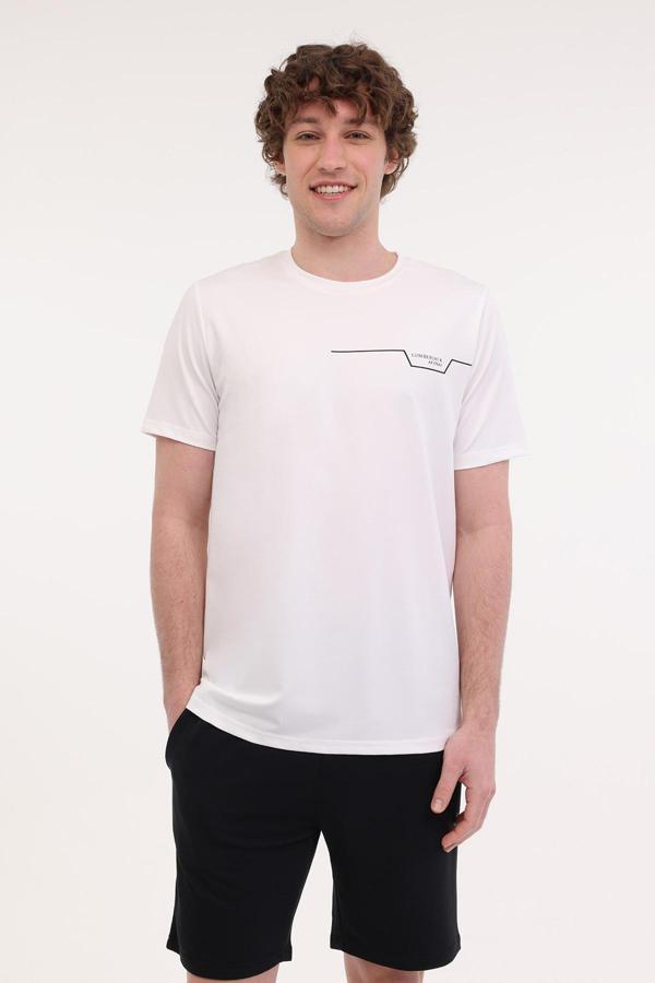 Lumberjack Ml Renato 11Itl1019 5Fx Beyaz Erkek Kısa Kol T-Shirt - Image 1