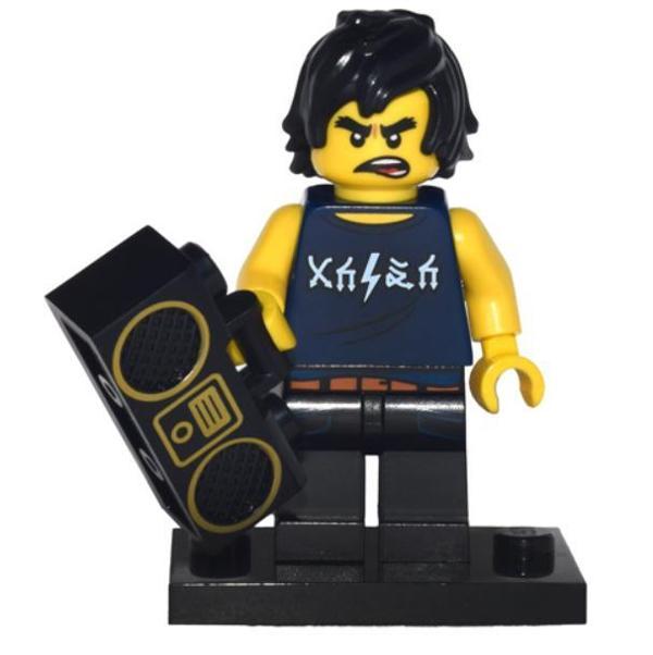 Lego Minifigür Cole The Lego Ninjago Movie Stand and Accessories coltlnm-8 - Image 1