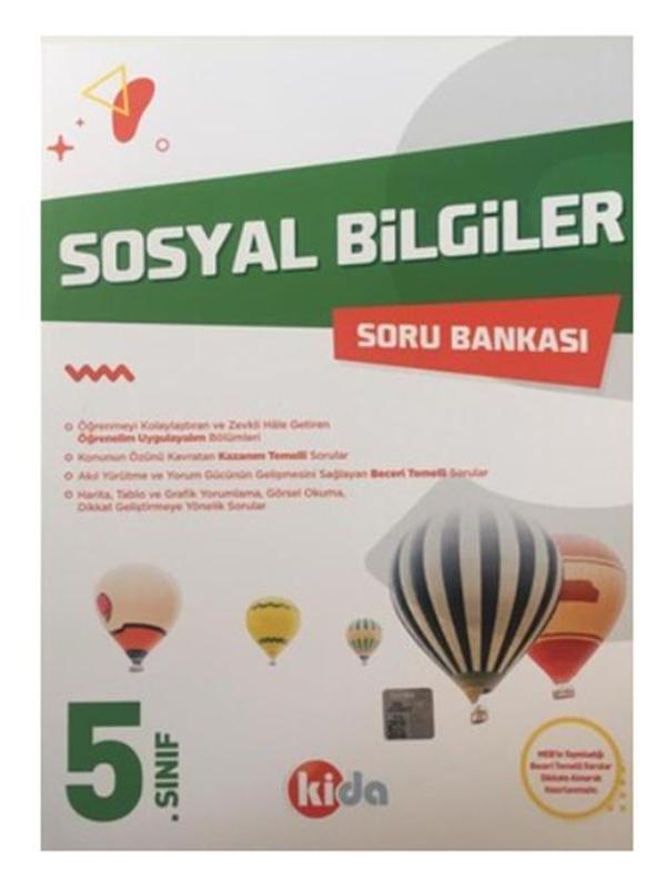 Kida 5.Sınıf Sosyal Bilgiler Soru Bankası - Açı Yayınları - Image 1