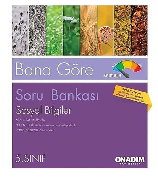 Onadım - 5.Sınıf Sosyal Bilgiler Soru Bankası 2 Kitap - Açı Yayınları - Image 1