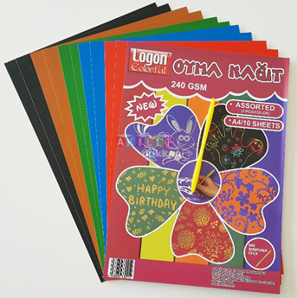Logon Oyma Kağıt A4 10Lu - Image 1