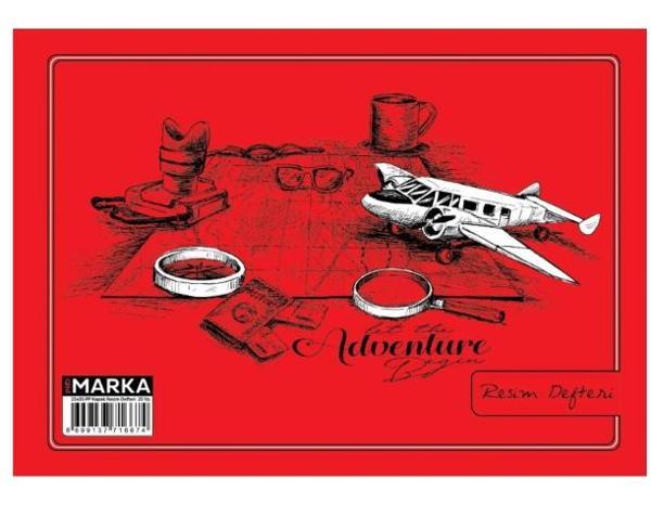 Resim Defteri 35X50 Spiralli Pp Kapak Karışık renk- 1 adet - Image 1