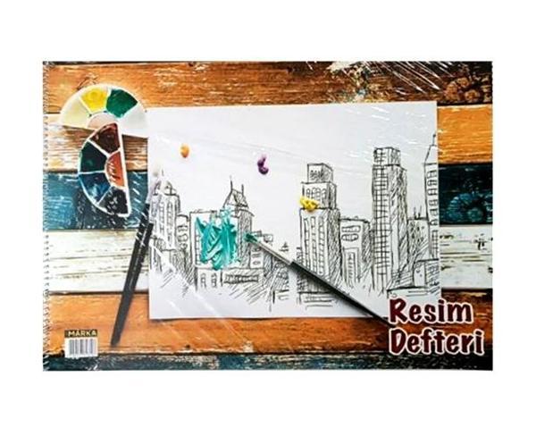 Resim Defteri Spiralli 35X50cm 15 Yaprak Karışık - 2 adet - Image 1
