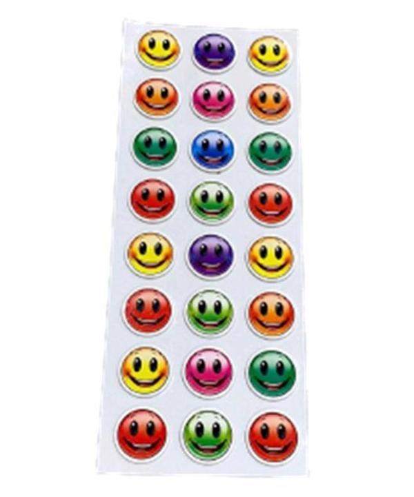 Ticon Puffy Sticker Gülen Yüz Renkli - 2 adet - Image 1