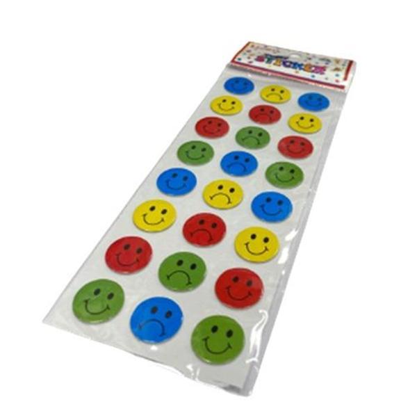 Ticon Sticker Gülen Yüz Renkli - 6 adet - Image 1
